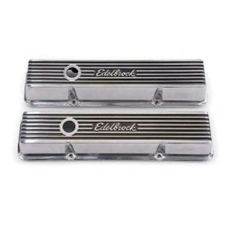 EDELBROCK Valve Cover - Polished - Short E11-4262